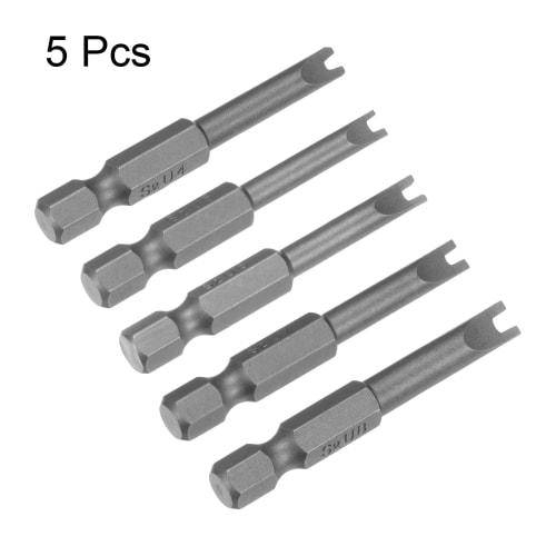 uxcell Magnetic U4 U5 U6 U7 U8 Tip U-Shaped Batch Head Spanner Screwdriver Bit Tool 5pcs