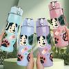 1 PZ Modello Impronta Zampa Cane Multicolore 750ml Colore Plastica Borraccia Sportiva Tappo Flip-Top con Cannuccia Anti-perdita Adatta per Sport Ufficio Uso Domestico
