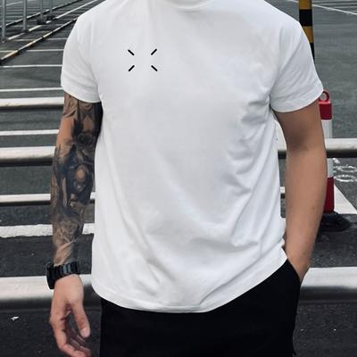 Minimal Cross Logo  T-Shirt Breathable Cool, Comfortable Wear,Daily Casua