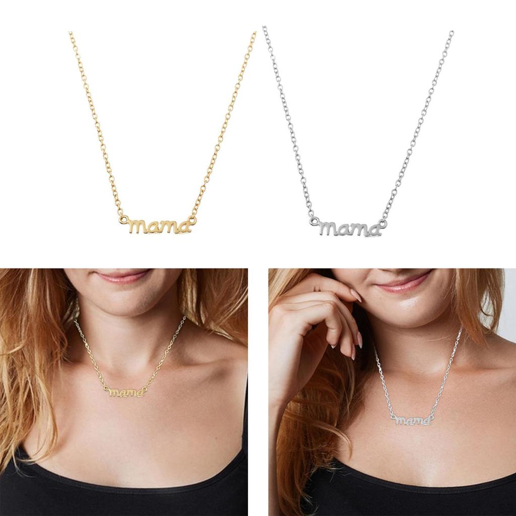Naszyjnik na Dzień Matki Łańcuszek Biżuteria Mama Wisiorek Prezent dla Matki na Święta