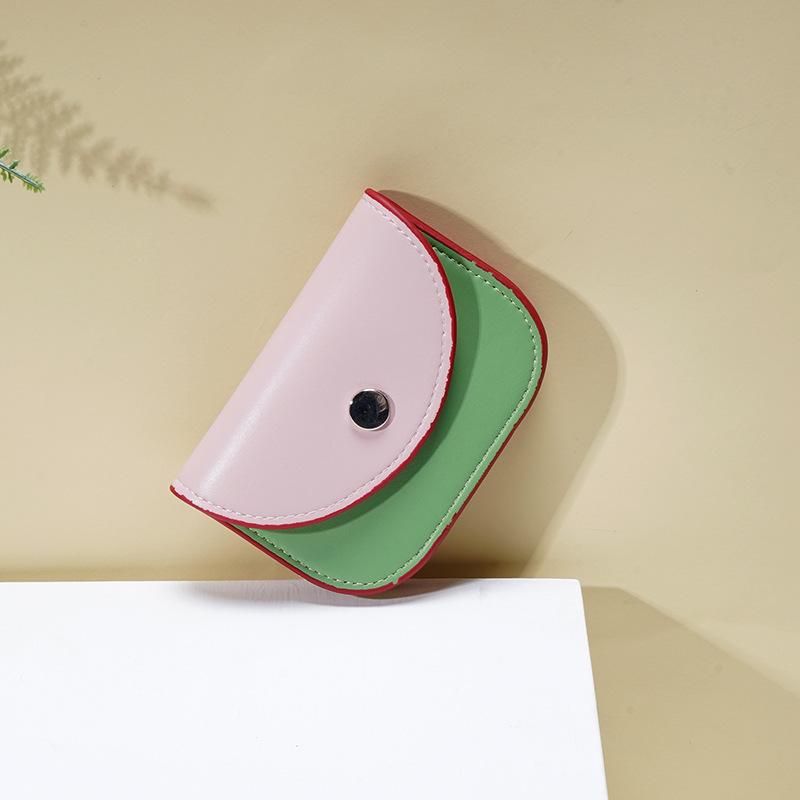 Ins Korea's New Niche Designer High-value Card Bag, Small Fresh Change Bag, Coin Bag, Short Small Wallet.