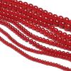 38cm/Str Glass Round Bead Chain for Necklace Bracelet DIY Jewelry Making 4-10mm