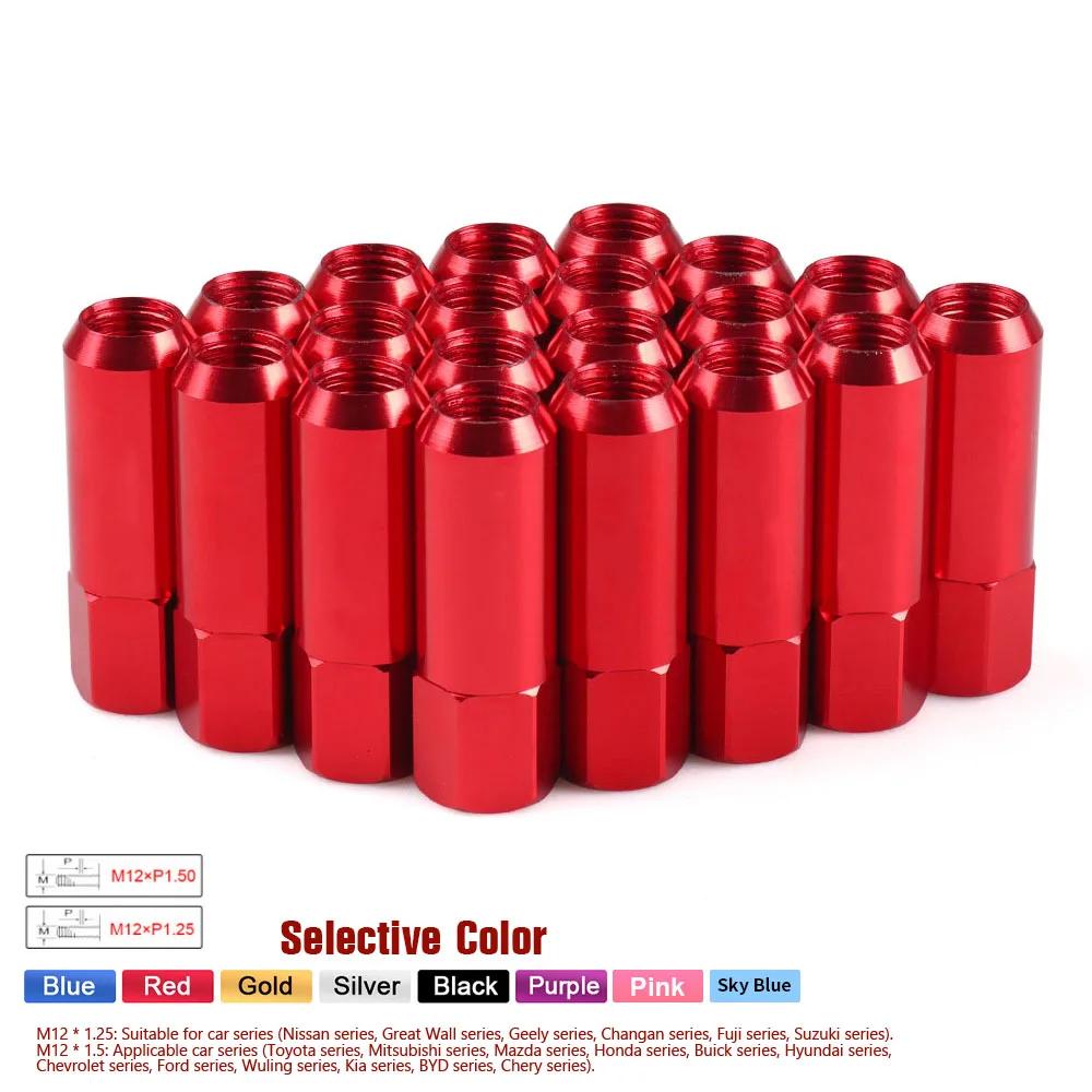20 PZ 60mm M14*1.5 Dadi Ruota Nuovi Dadi Ruota da Corsa Vite Alluminio Tuner Dadi Ruota da Corsa Vite Bulloni Ruota Anodizzati