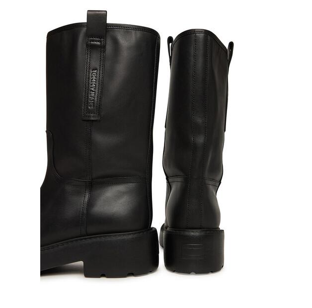 Ботинки Tommy Jeans Tjw Leather Mid Tubular Boot