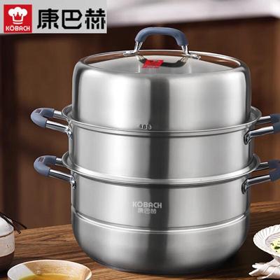 KOBACH 30cm 3-Layer Stainless Steel Steamer Pot