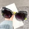 Fashion Oversized Square Cat Eye Sunglasses Women Men Trendy Big Frames Punk Sunshade Glasses Summer Travel Beach Supplies Props