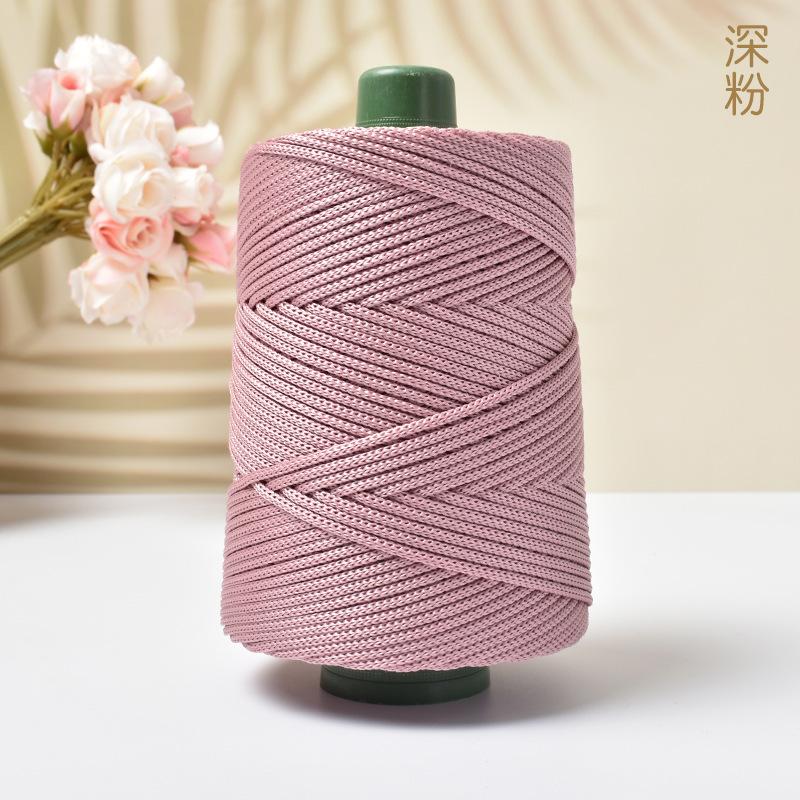 

Легкая пряжа из ледяного шелка для летних DIY ручного плетения, шляпа от солнца, сумка, обувь, подушка, крафтовая веревка, полая шерсть для вязания крючком, подушка