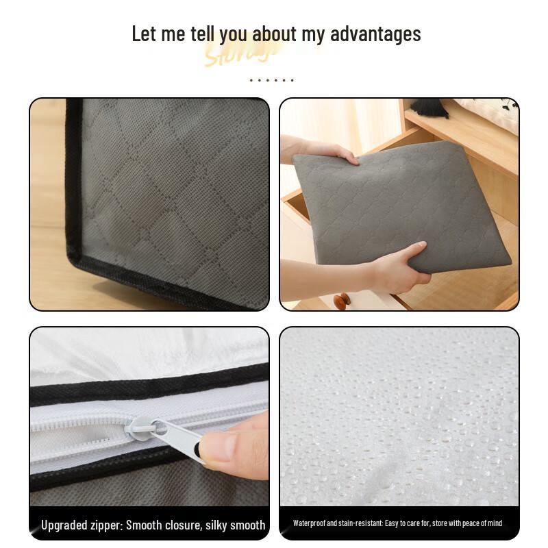 Large Capacity Non-woven Dustproof Moistureproof Underbed Clothing & Quilt Storage Bag