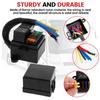 Pre-Wired Fuse Relay Box with 2Pcs 4 Pin 80A Relays and 6 ATC/ATO Fuses IP65 Waterproof Relay Fuse Block Multipurpose Reusable