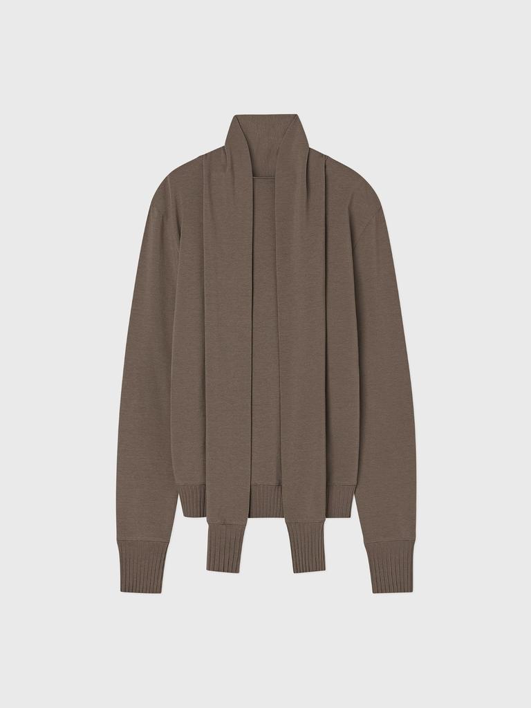 Jabhwalum Sleeve Neck Top, (Khaki Beige)