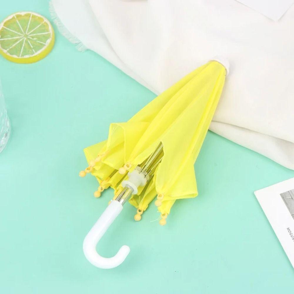 Funny Doll Decorative Umbrella Adjustable Kids Toy Umbrella Creative Mini Umbrella  Dollhouse
