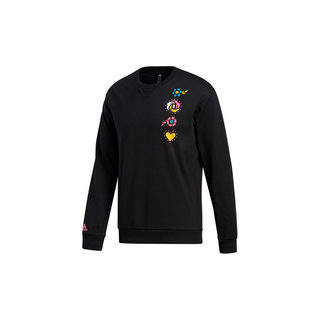 adidas Sweatshirts Men's Black Crew Neck Moderate Regular GP6260