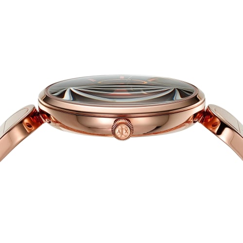 A|X Armani Exchange Women's Watch AX5384 Pink Gold
