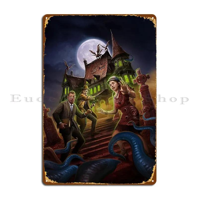Call Of Cthulhu Starter Set Cover Metal Sign Wall Decor Wall Decor Designing Designing Wall Cave Tin Sign Poster