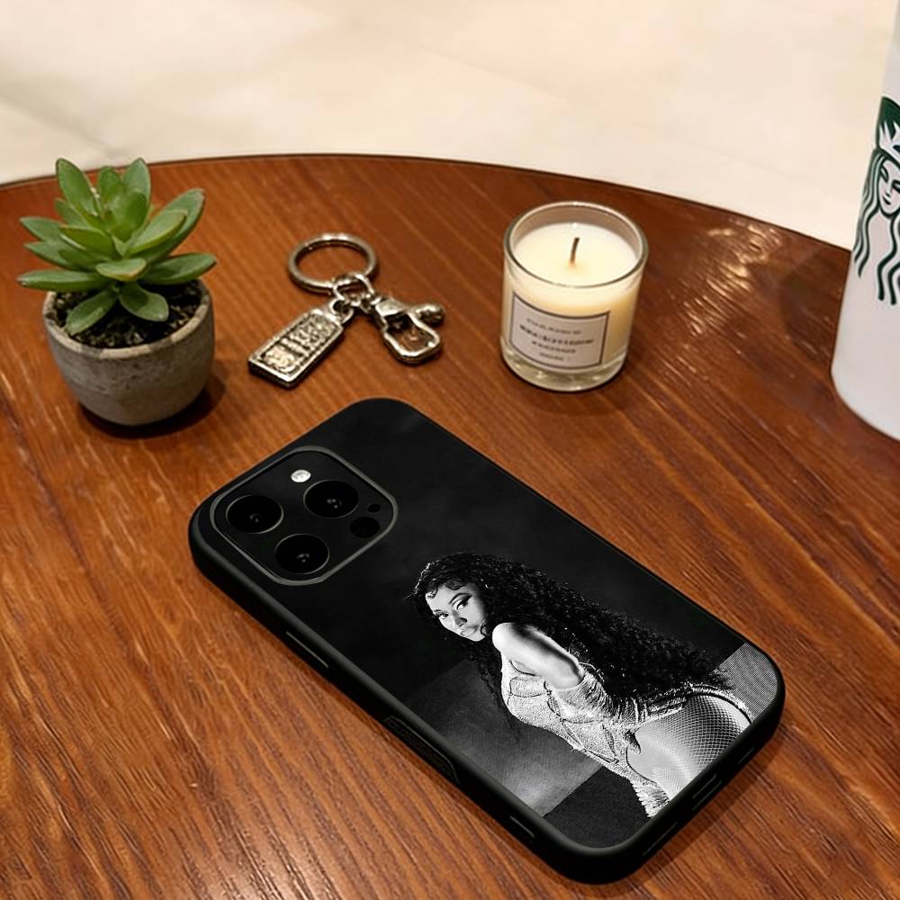 Nicki Minaj Singer Phone Case For iPhone 17, 16,15,14,13,12,11 Plus,Pro Max, Others Soft Silicone Black Cover
