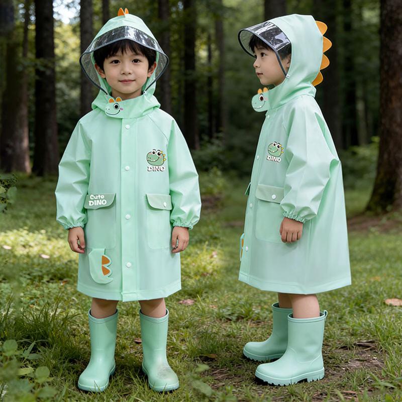 Kids  Waterproof School Rain Poncho