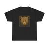 Unisex Adult T Shirt Art Deco Leopard Face Symmetry