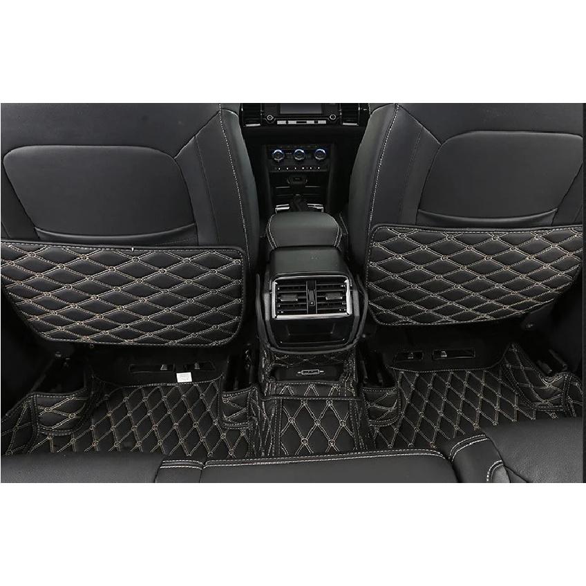 

3pcs/set car Armrest Rear Seat Kick anti-kick Pad Cover Case for 2018-2025 SKODA KODIAQ black beige