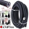 1M/2M/3M/5M AN3 AN4 AN6 AN8 AN10 Universal E85 Fuel Hose Oil Gas Cooler Line Pipe Tube Inside PTFE Nylon Stainless Steel Braided 7