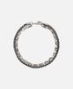 Draw Fit Double Chain Layered Bracelet [Silver]