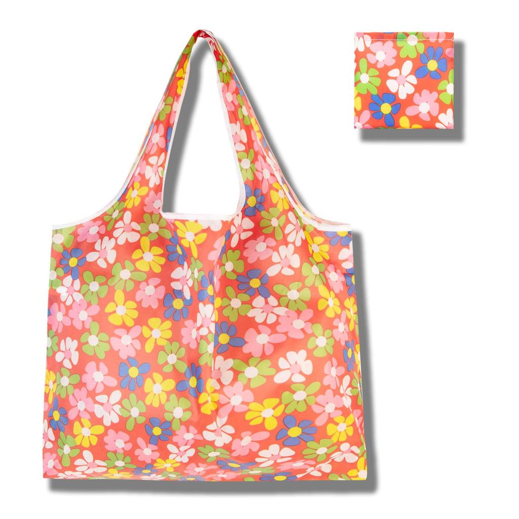 Eco-Friendly Large Capacity Foldable Tote Bag - Creative, Portable, Printed, and In Stock