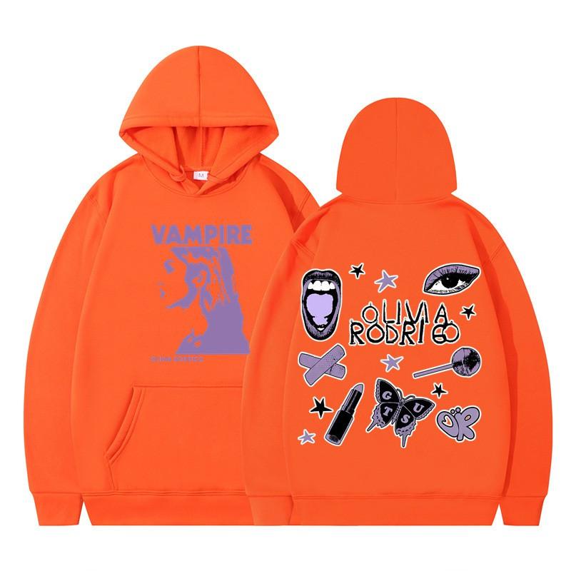 Olivia Rodrigo Graphic Hoodie Women Men Teens Loose Fit Cotton Blend Winter Warm Pullover Sweatshirt