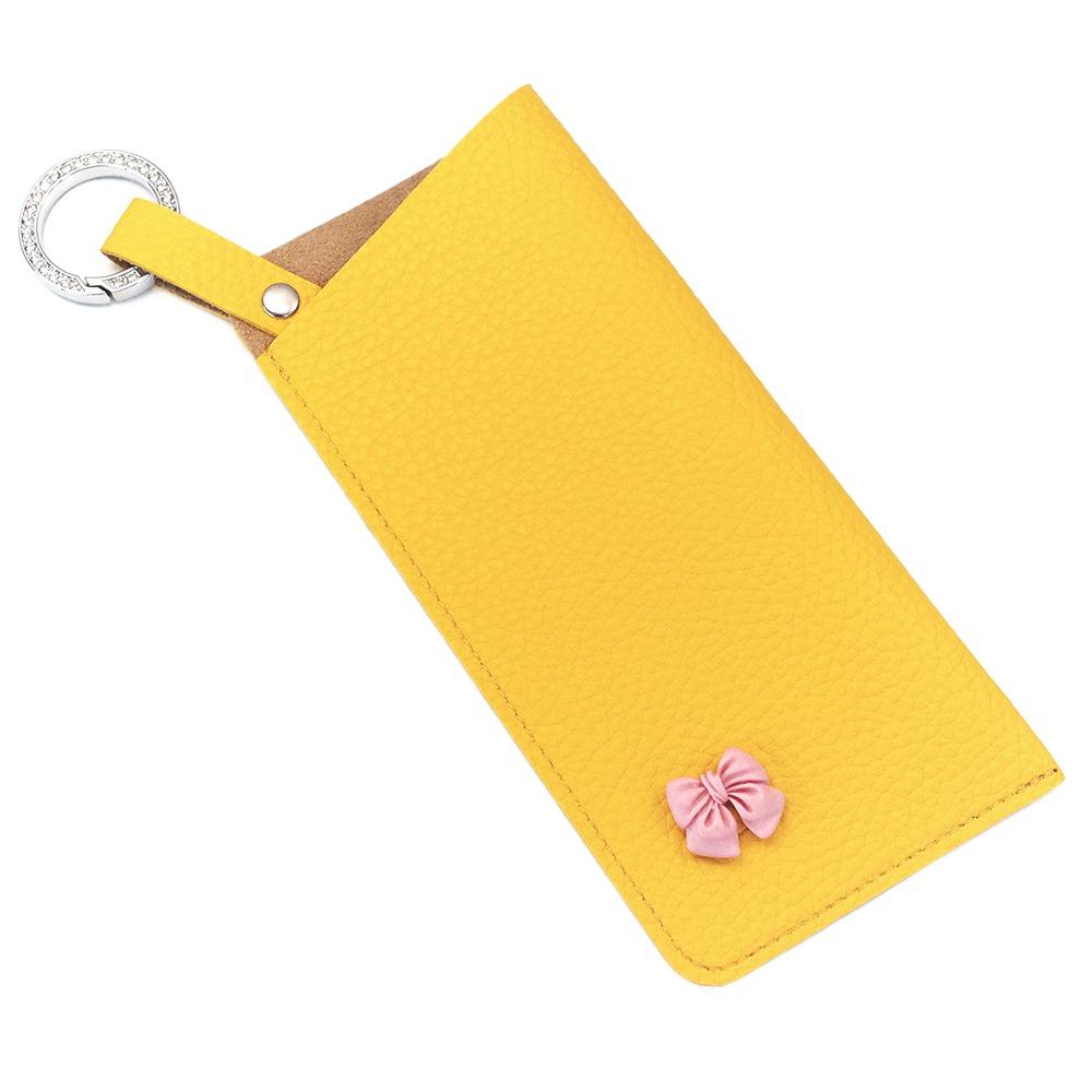 Solid Color Sunglasses Storage Bag with Keyring SunGlasses Holder  Eyewear Accessories