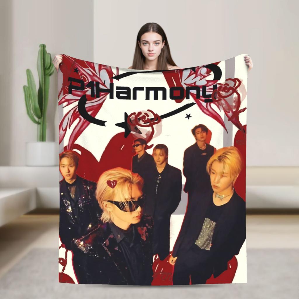 P1harmony DUH Ciepły Koc Podróżny Pluszowa Pościel Kocyki Trend Uliczny Kanapa Fotel Flanelowe Prześcieradło Pokrowiec na Kanapę
