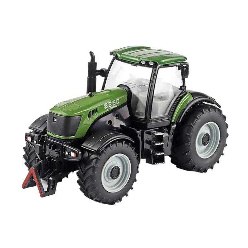 1/30 Alloy Tractor Model Diecast Metal Farming Tool Car Cultivated Land Car Agricultural Vehicles Model with Sound Kids Toy Gift
