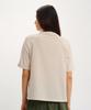 Aigle Official ZTFAT50 Logo Print White Women's Moisture-Wicking, Quick-Drying T-Shirt,