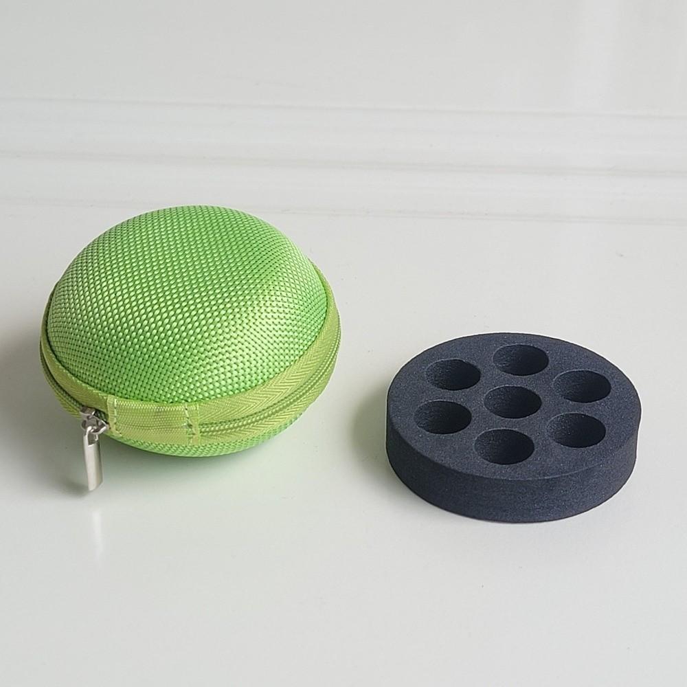 EVA Foam Insert Essential Oil Storage Bag Portable Multi Slot Interior Essential Oil Case Polyester Bottle Storage Bag