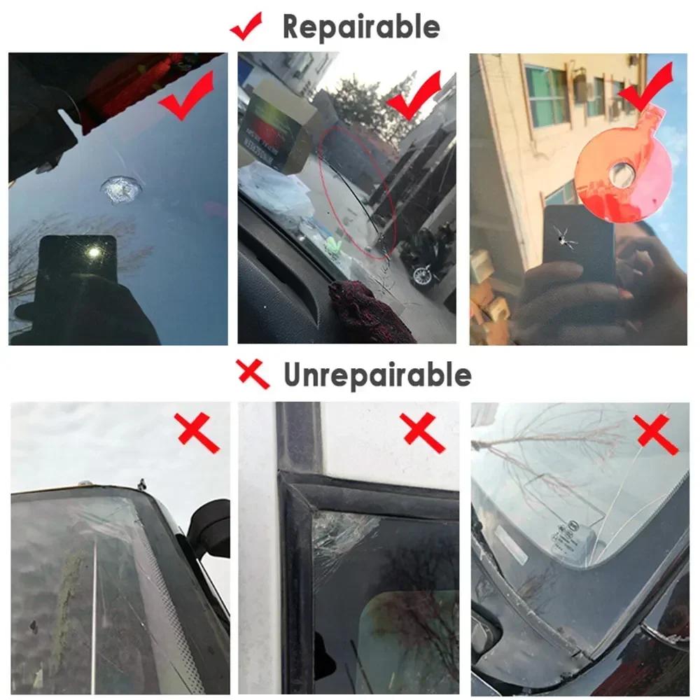 1-5Pcs Car Glass Scratch Repair Fluid Agent Upgrade Auto Window Glass Nano Scratch Crack CrackResin Repair Agent Auto Accessory