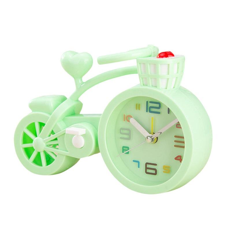 Tragbarer Mini Stummer Wecker Fahrradform Schreibtisch Tisch Schüler Kinder Geschenke