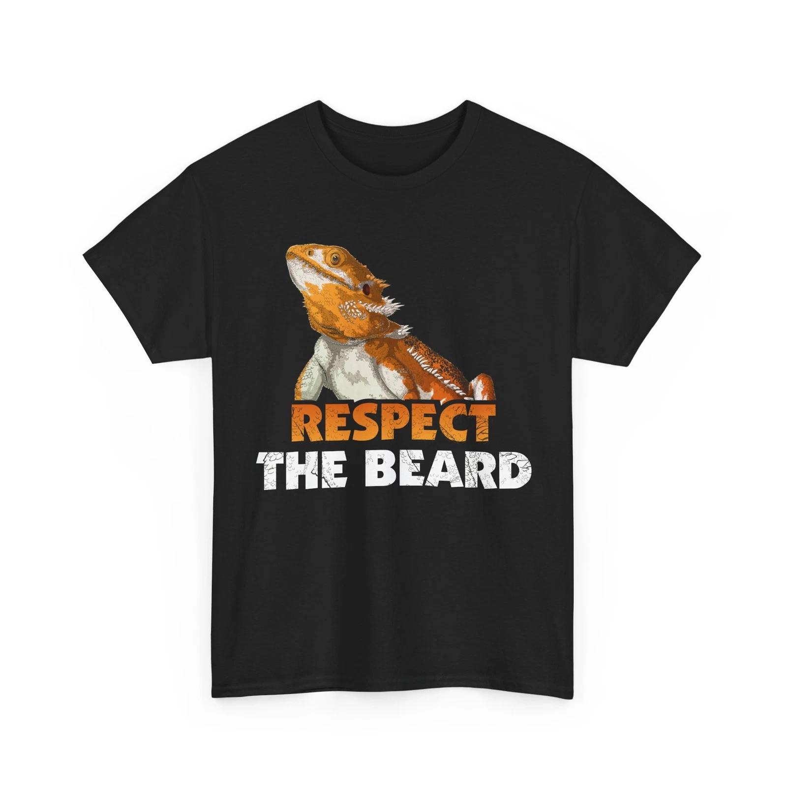 Bearded Dragon Shirt, Reptiles Respect The Beard Herpetologist Women Men Shirt S