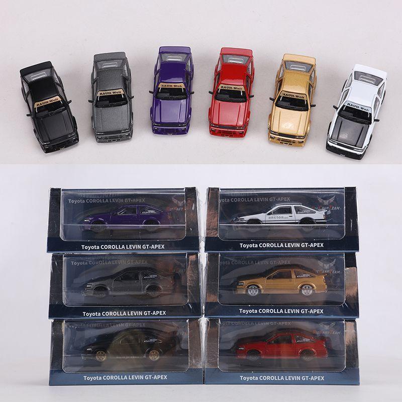 DCT 1:64 Toyota AE86 Wide-body Modified Version Car Model Collection High-end Simulated Alloy Die-casting Car Model