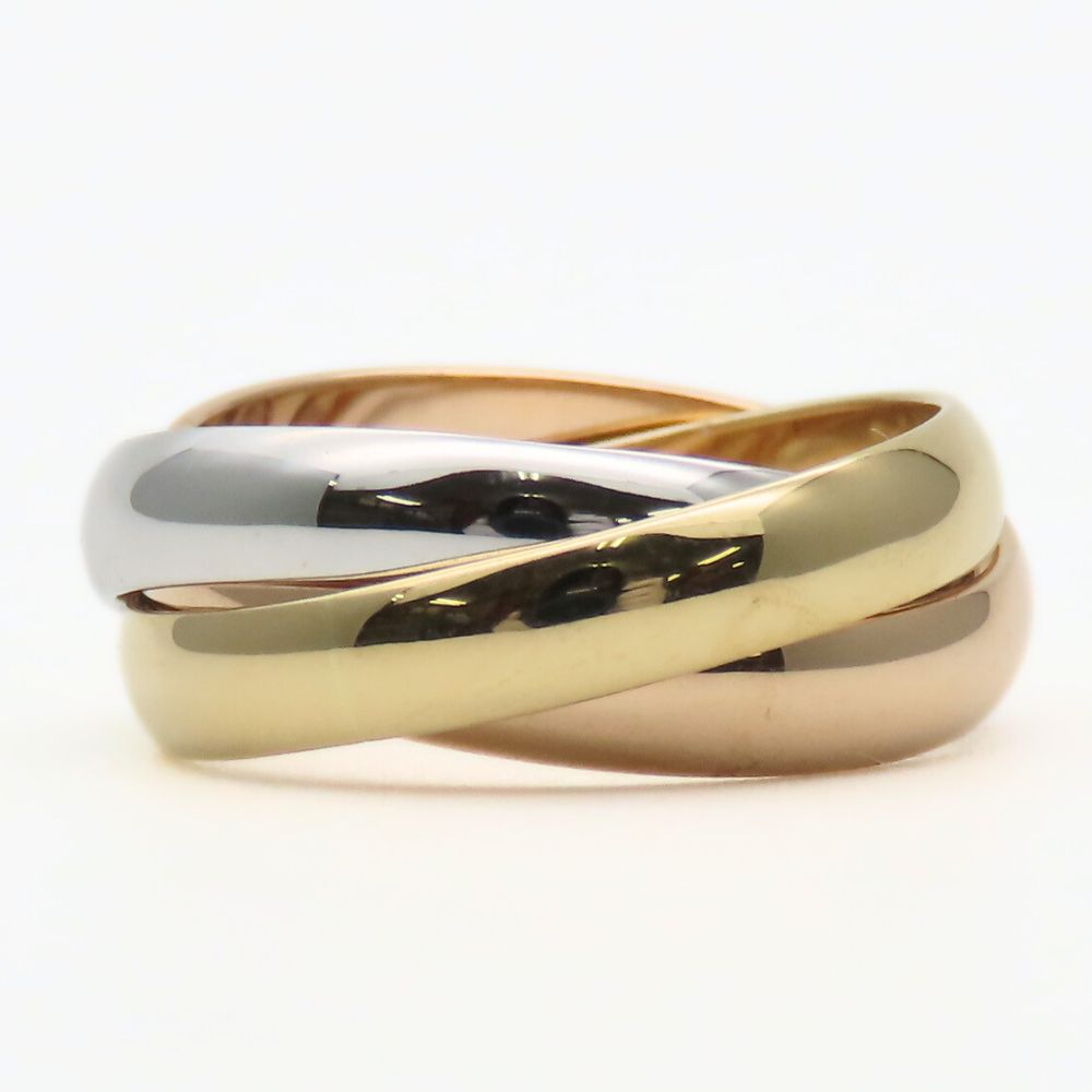 Used CARTIER Ring Trinity Classic EU#49 49 K18 yellow gold/K18 Pink Gold 7.0g Three color Triple