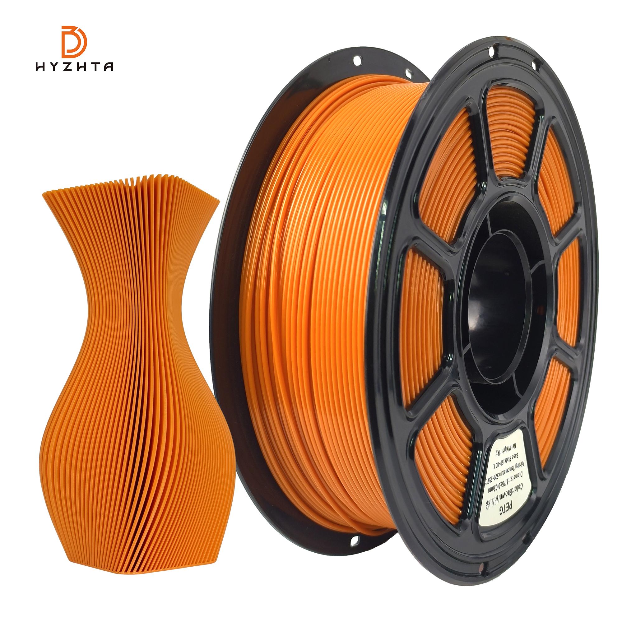 HYZHTA Creative 3D Printing Consumables Single PETG Filament High Quality Plastic Rods 1.75mm Diameter 3D Printers 3D Printing Filaments&PETG оранжевый