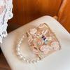 French retro creative pattern metal diamond inlaid love pearl vegetable basket bag dinner bucket messenger bag