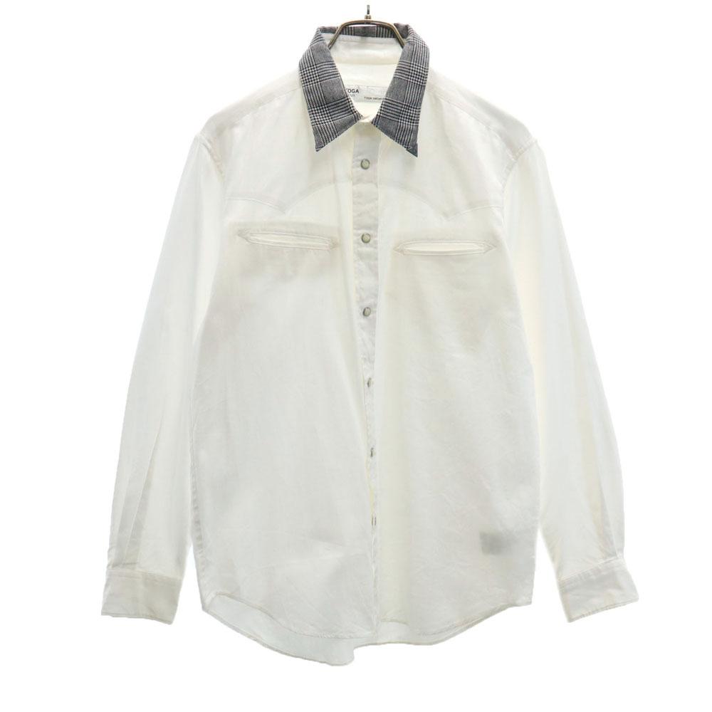 TOGA Made In Japan Long Sleeve Western Shirt 48 White Men's Used