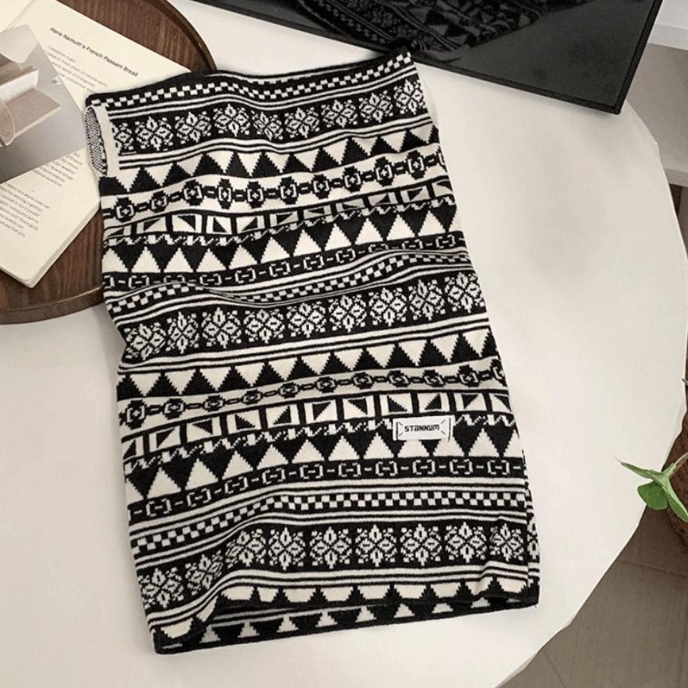 Flower Earhook Neck Warmer Polka Point Pullover Cap Face Cover Winter Cycling Thermal Mask  Male