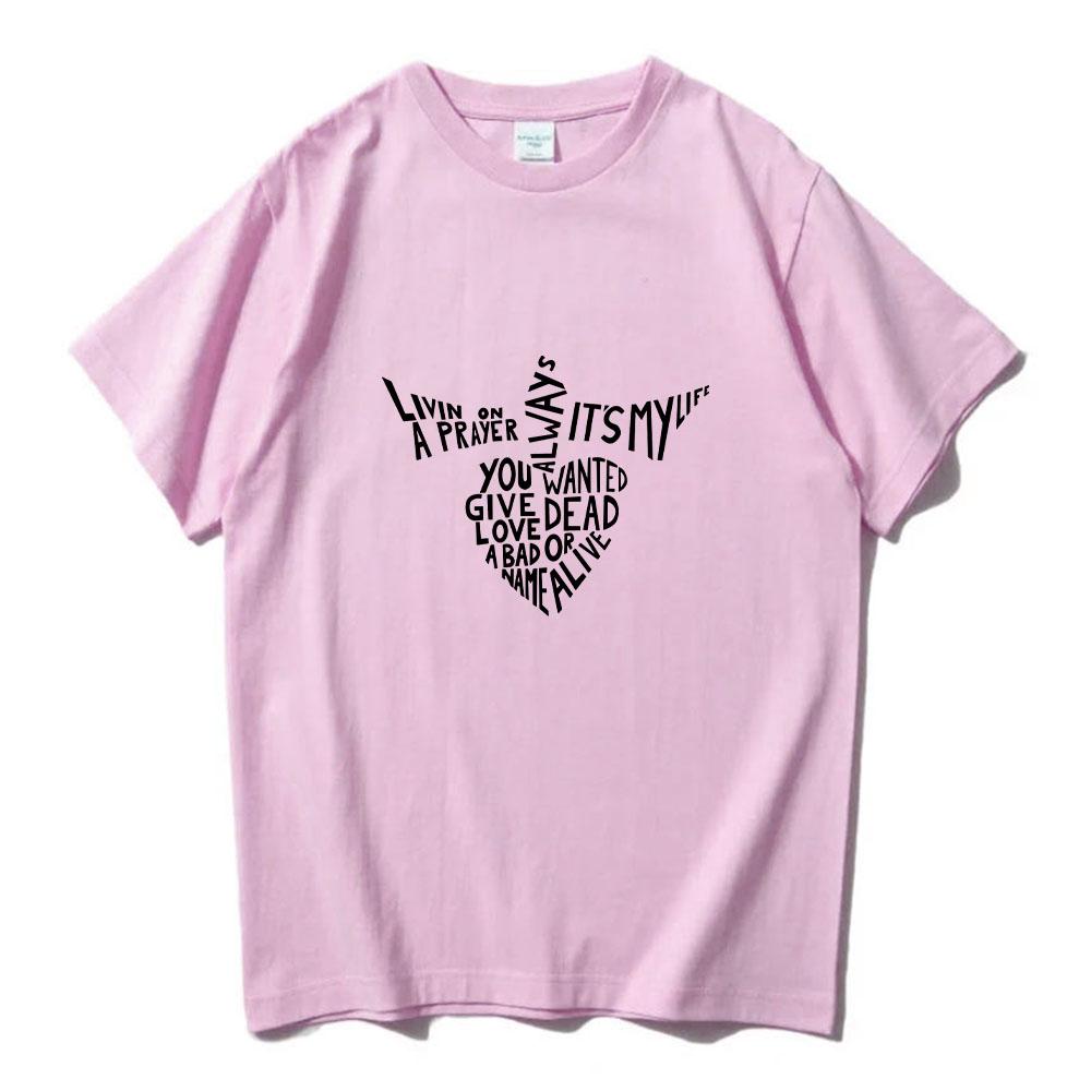 BonJovi T-shirts Funko Pop Gothic Aesthetic Men/Women Tee-shirt Summer 100%Cotton Round Neck Tshirt Ropa Hombre Casual Clothes