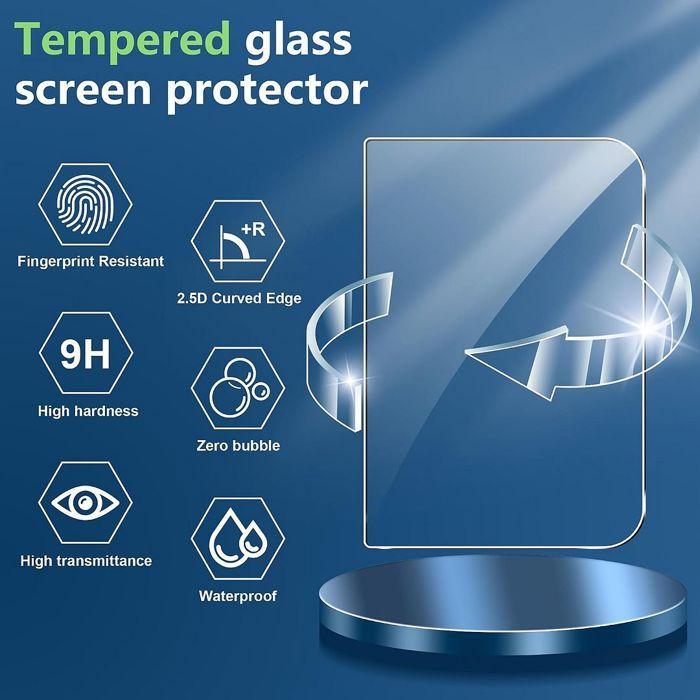 2x Verre Trempé pour iPhone Duo, Protection Transparent 9H Antichoc Anti-Rayures