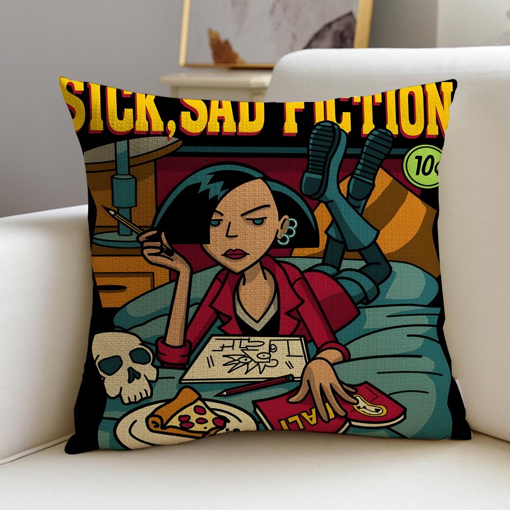 

Edgy DDariaS Cushion Cover Breathable and skinfriendly linen pillowcase square removable and washable cushion 30X30cm