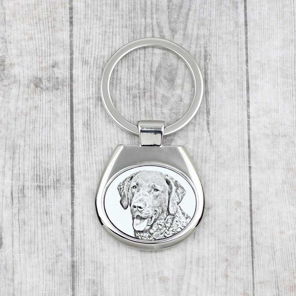 Chesapeake Bay Retriever, Chessie - breloc cu un caine, breloc cu imprimeu, pandantiv personalizat marca Art-Dog