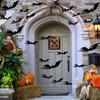 Halloween 3D Bats Decoration Plastic Bat Wall Stickers for Home Window Decor Party Supplies (60PCS)