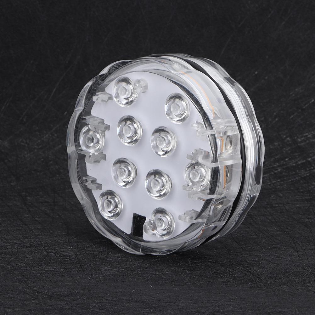 Wasserdichte 10LED RGB Unterwasser Tauchlicht Schwimmbadbeleuchtung mit Fernbedienung