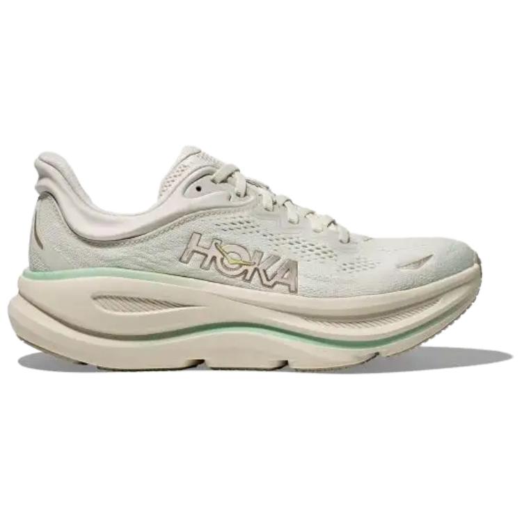 HOKA  Bondi 9 Wide Truffle Salt Sea Glass Women Sneakers Green 1162014-TLSL