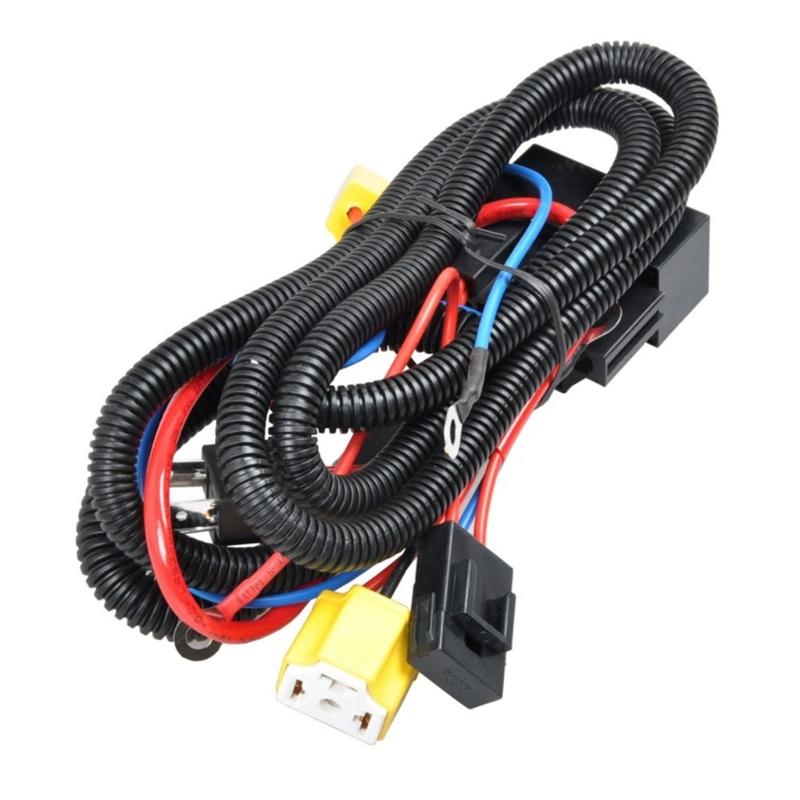 Universal H4 Halogen Light Upgrades Wiring Harness Boosts Output Heavy Duty H4 Relays Wiring Harness for Cars & Bikes 1