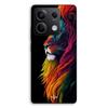 Phone Case - MANIACASE - Xiaomi Redmi Note 13 5G - Silicone TPU - Majestic Lion - Black/Colorful