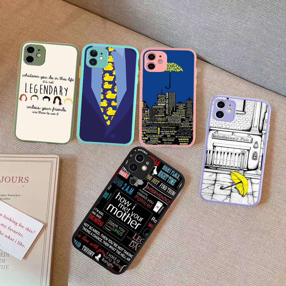 How I Met Your Mother Himym Handyhülle für iPhone 16 15 14 11 12 13 Pro Max X XS Durchsichtige Matte Hülle